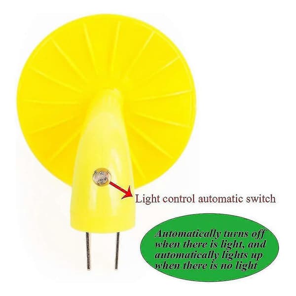 Energibesparende sensor LED natlampe med champignonform og stik zd.21