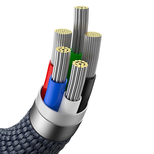 Baseus Crystal Shiny USB-C til Lightning Datakabel 1,2m 20W Sort