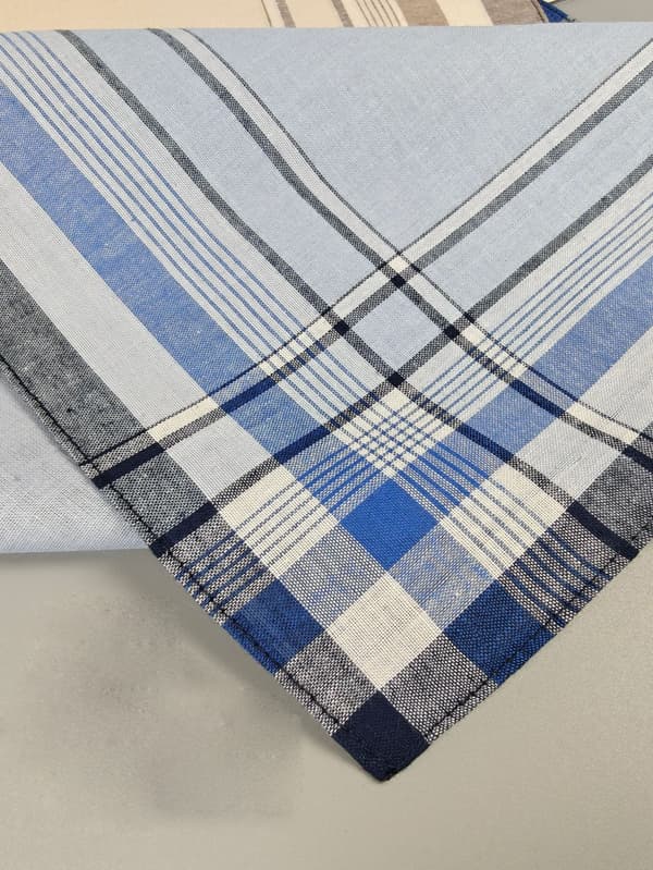Näsdukar för män, 10-pack, 38x38 cm, 100% bomull, traditionell design, lämpliga för vardags- och festbruk.