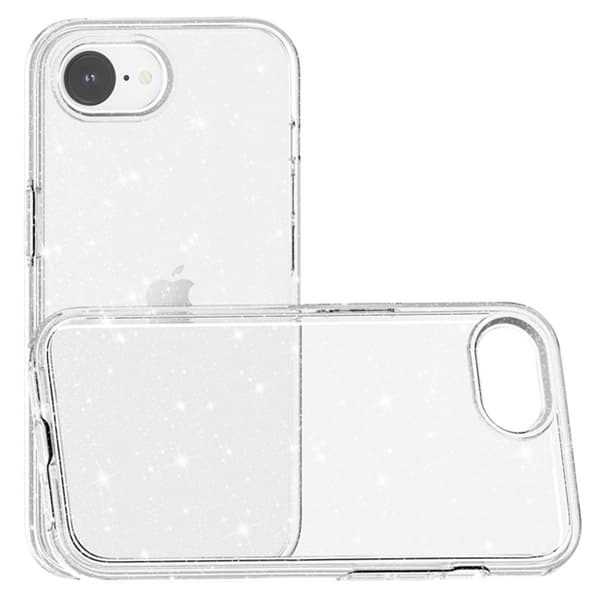 Transparent Glitterfodral för iPhone 16e