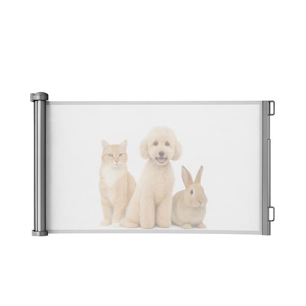 Säkerhetsgrind / Hundgrind / Rullgardinsgrind – 85x157cm 2-pack