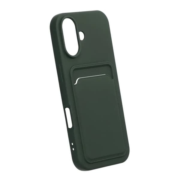 Silikonfodral med SIM-kortplats för iPhone 17 - Armégrön