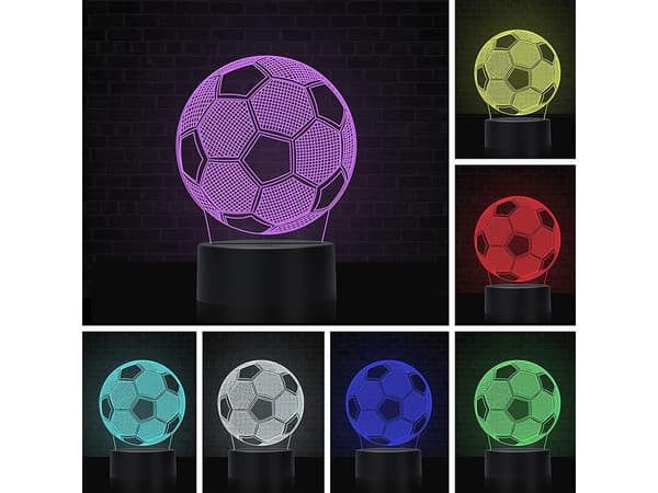 Natlampe Fodbold / Bordlampe - RGB