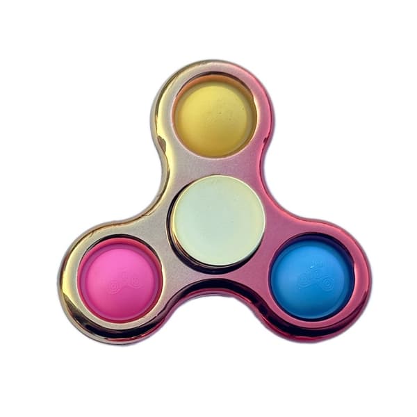 （Guld）Fidget Spinner Poppet Enkel Rotation Sensorisk Leksak, Pop it Fidget Leksak, Bärbar Fidget