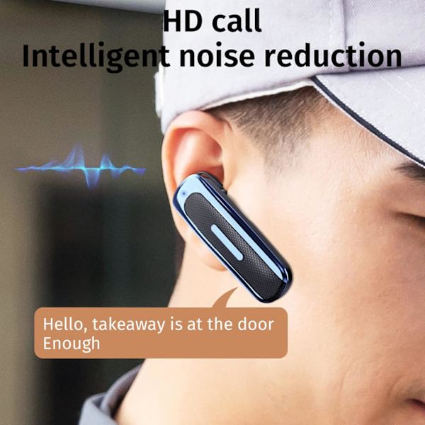 Trådløst Bluetooth headset, E1 Bluetooth headset Håndfrit Business Headset Trådløse stereo headset