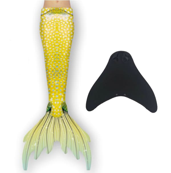 Mermaid tail single fin orange blue - Perfet orange blue 130 orange blue