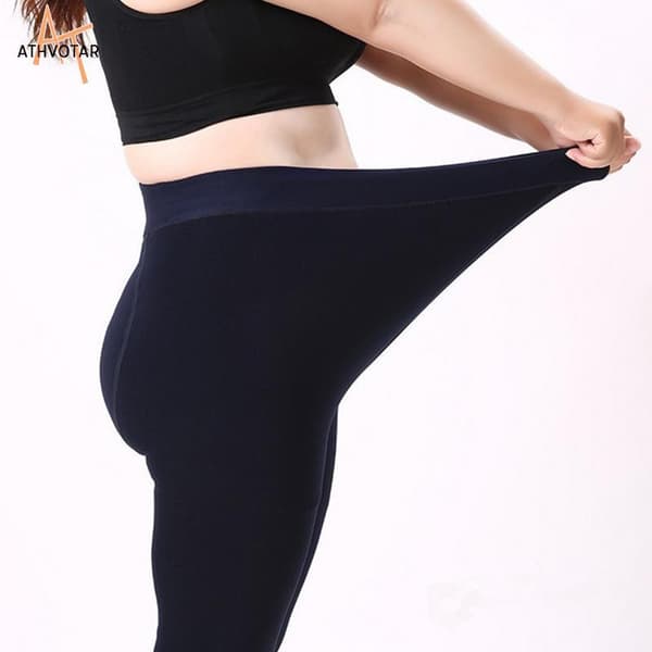 Dame Højtaljede Fleeceforede Vinterstrømpebukser, Elastisk Slank Tyk Fløjl, 2 Stk Sort Sæt, FA11, XL Black Full 2set XL