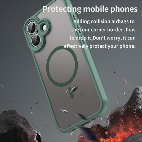 iPhone 17 MagSafe Hybridmateriale Grønt Deksel