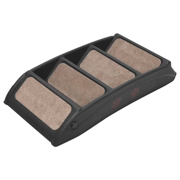 vidaXL Sammenklappelig hundetrappe Sort 62x40x49,5 cm Sort