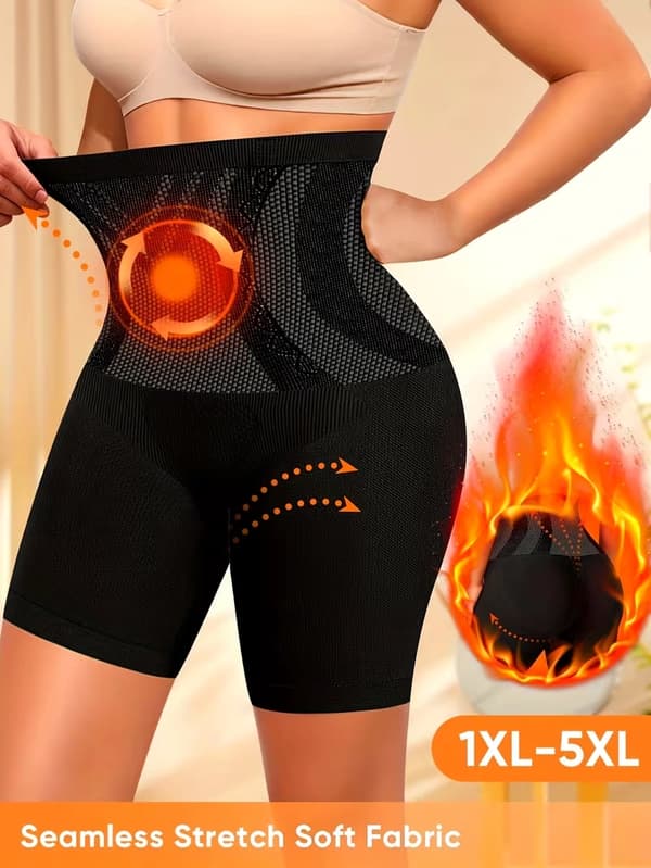 Dambehåar med hög midja (1-pack) - Sömlösa justerbara formande trosor, grå, 2XL grey 2XL