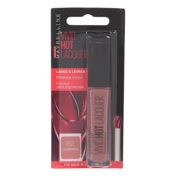 MAYBELLINE Hot Lacquer Lipstick - Nude 62 Charmer Naken