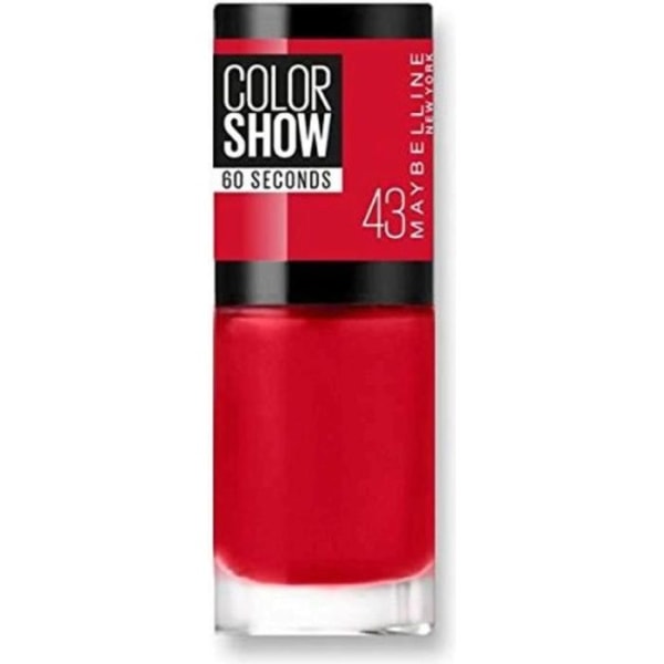 GEMEY MAYBELLINE Colorshow Nagellack 43 röda äppleblister x1