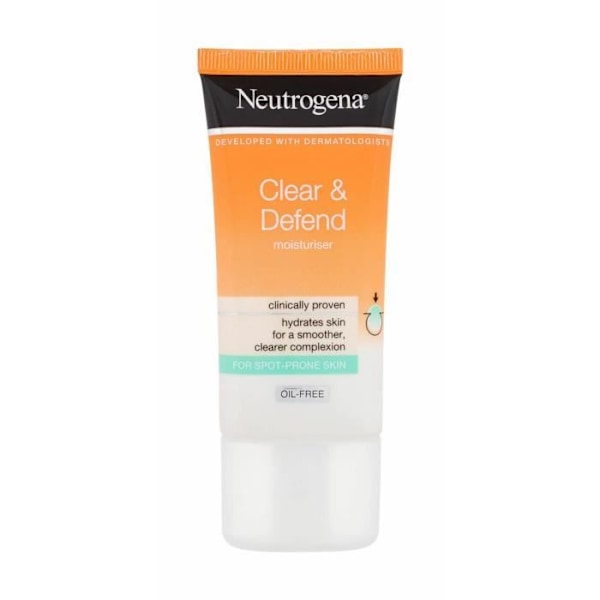 Clear & Defend Moisturizing Cream - Neutrogena - 50ml - Til problematisk hud med acne