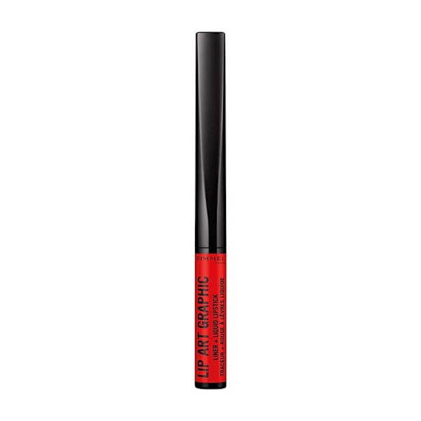 Nestemäinen huulipuna ja kynä - RIMMEL - Lip Art Graphic - 860 Go Hard - 2 in 1 - Määritellyt huulet 860 GB hård