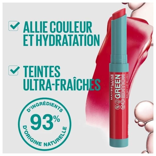MAYBELLINE New York Green Edition Color and Hydration Lip Fondant - 007 Moonlight Lyserød