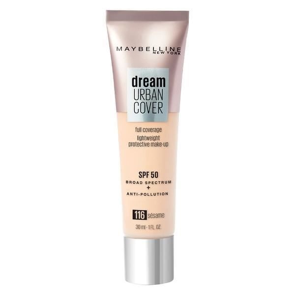 Dream Urban Cover nestemäinen meikkipohja Maybelline SPF50 (30 ml)
