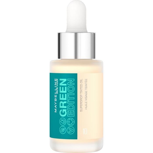 Ansigtsolie - MAYBELLINE NEW YORK - Green Edition Superdrop - Tyndt - 30ml - N°10 Tonet