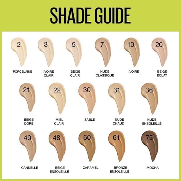 Fond de Teint Superstay 30H MAYBELLINE NEW YORK - Nro 07 Nude Classique - 30 ml Nøgen Klassisk