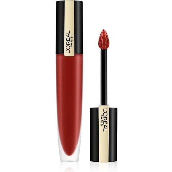 Huulipuna - L'OREAL PARIS - Rouge Signature - 115 I Am Worth - Matta viimeistely - Pitkäkestoinen Rød