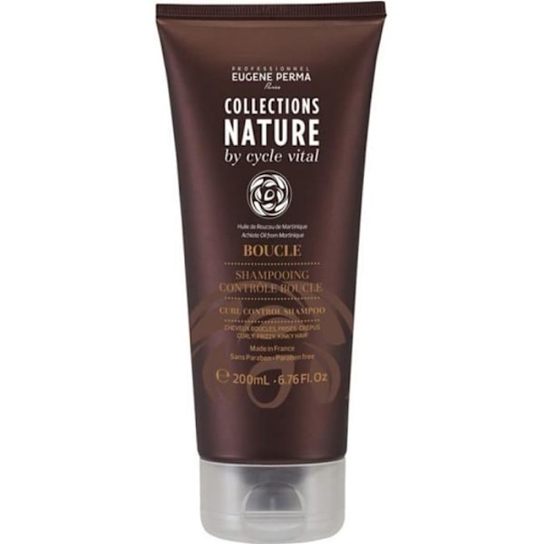 Eugène Perma Collections Nature by Cycle Vital, Curl control schampo 200ml, Lockigt hår schampo Parabenfritt