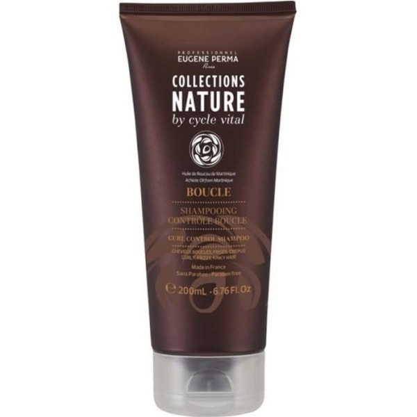 Eugène Perma Collections Nature by Cycle Vital, Curl control shampoo 200ml, Krøllet hår shampoo Fri for parabener