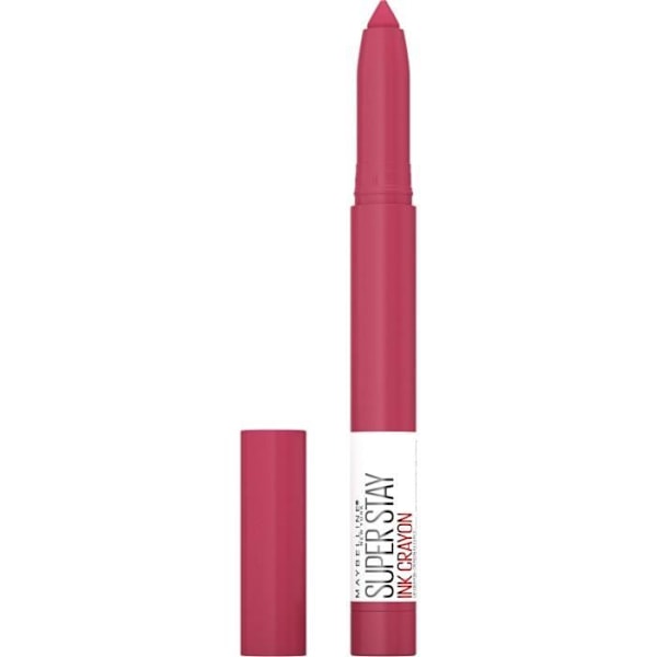 Maybelline New York Superstay Ink Crayon Huulipuna mattahuulikirja 80 Run the world Lyserød
