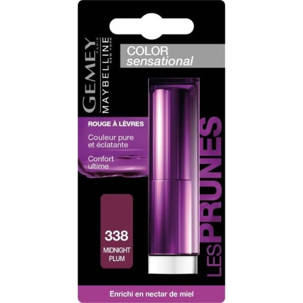 MAYBELLINE Colour Sensational Lipstick - 338 Midnight Plommon