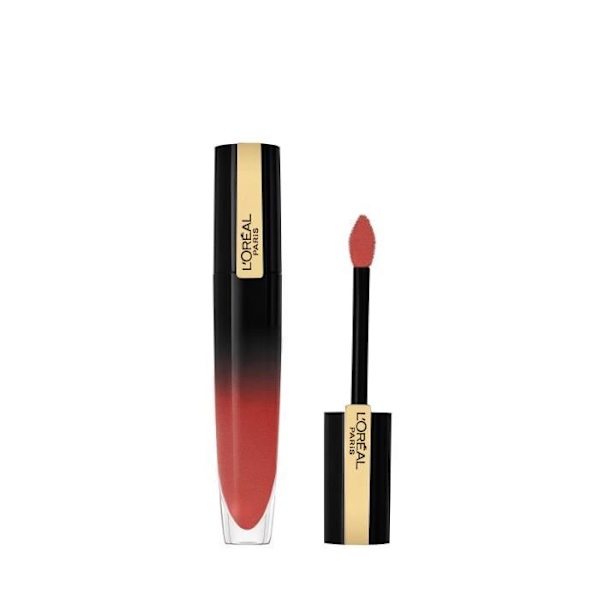 L'Oréal Paris - Lakattu nestemäinen huuliväri - Brilliant Signature - Sävy: Be Independent (303) - 6,4 ml Röd