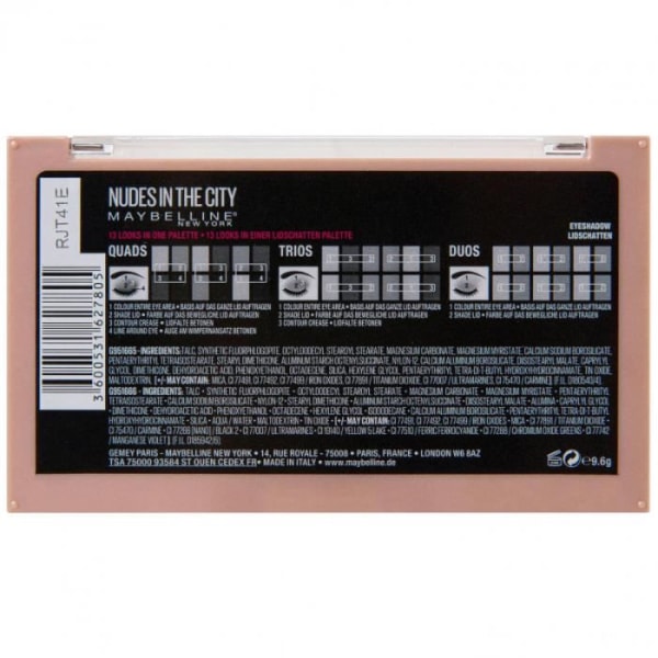 Maybelline New York - Nudes In The City Eyeshadow Palette -