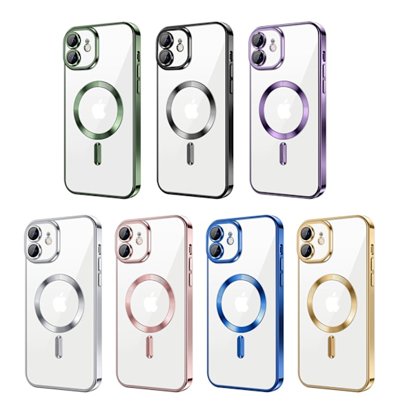 iPhone 13 Skal – Metallic Skal med Magnetisk Kompatibilitet, Slim Design - Svart svart