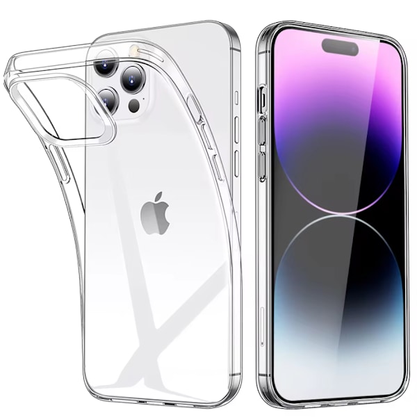 iPhone 15 Pro Skal - Genomskinligt Skyddande & Extra Stöttåligt