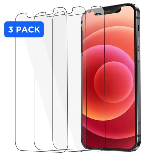3-Pack iPhone 12 Pro Max - Skärmskydd i Härdat Glas