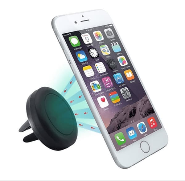 2-Pack MAGNETISK MOBILHÅLLARE / VENT MOUNT / 360° / Passar Fläkt