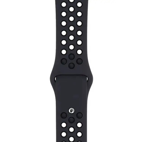 Sport Armband i Gummi - Bekvämt & Hållbart - Till Apple Watch 42mm/44mm/45mm/46mm/49mm - Blå/Vit Blå / Vit