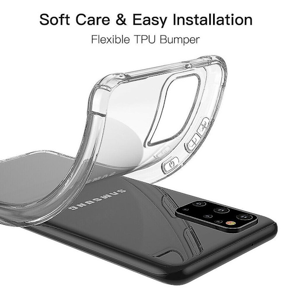 Samsung Galaxy S20 Plus Skal - Transparent Skyddande Stöttåligt