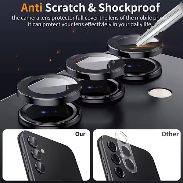 2-Pack Samsung Galaxy S25 ULTRA - Linsskydd / Kameraskydd i Härdat Glas
