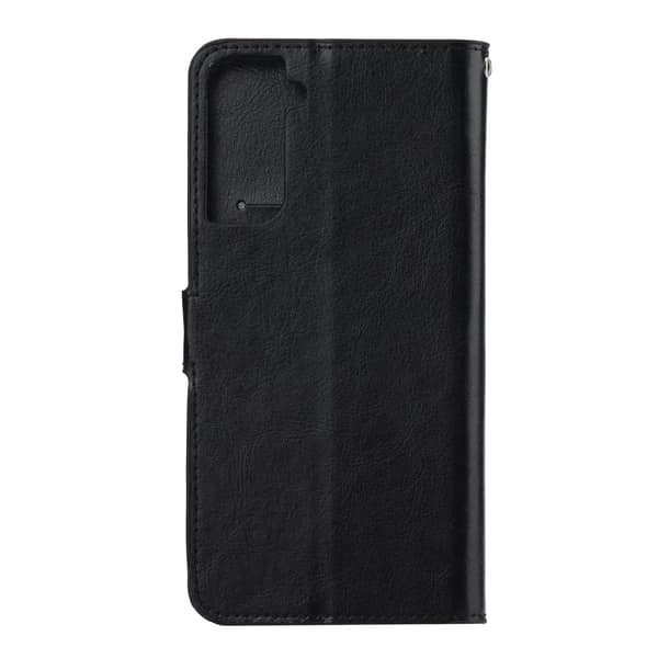 Samsung S23 PLUS Læder Wallet Case – 3 Kortlommer – Sort sort
