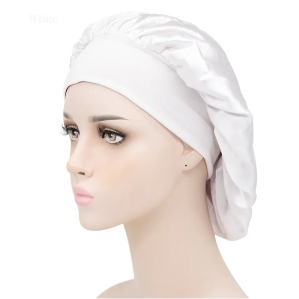 Satin Sovmössa Bonnet - Mjuk & Lyxig för Skydda ditt hår - Brun brun