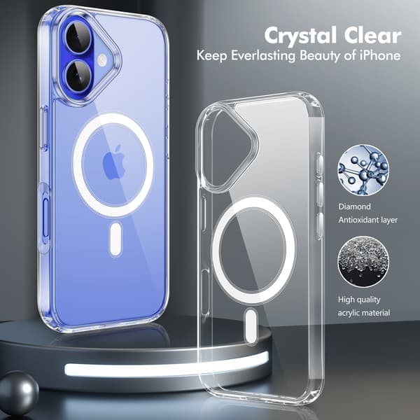 iPhone 16 Cover - Magsafe Transparent Cover