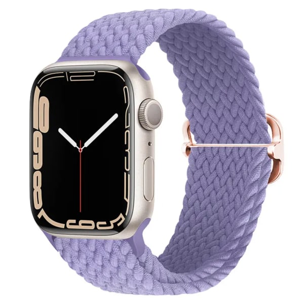 Elastiskt Vävd Armband till Apple Watch 42mm/44mm/45mm/49mm - Brun Brun