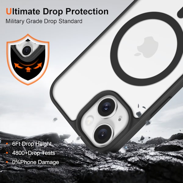 iPhone 13 Cover MagSafe Color Clear - Grå Grå