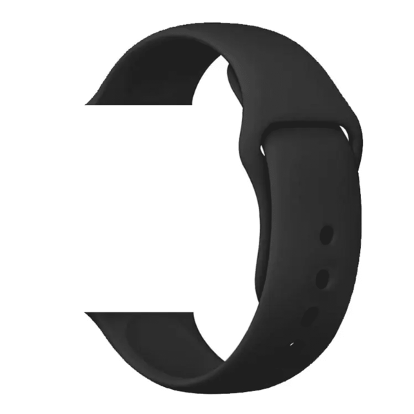 Silikonearmbånd Glat Til Apple Watch 38-41mm - Mørkegrå Darkgray