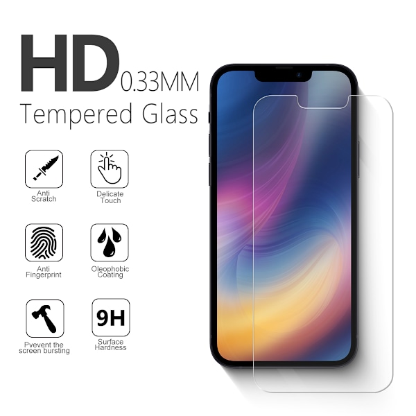 iPhone 13 Pro Max - Skærmbeskytter i Hærdet Glas - Transparent