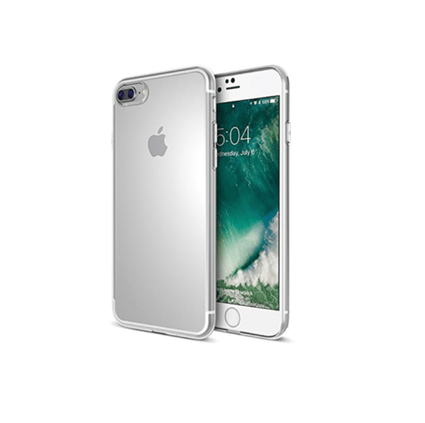 iPhone 7 PLUS / iPhone 8 PLUS Skal Transparent i Silikon