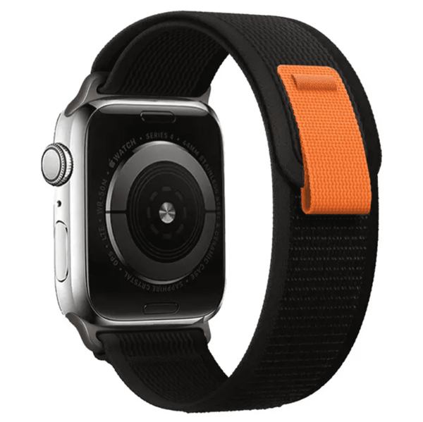 Trail Loop -urheiluranneke Apple Watch 38–41 mm:lle – harmaa/sininen Grå / Blå