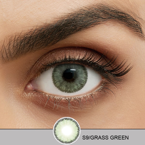 Farvede linser - Sweet Series - 12 måneder - Græsgrøn Grass Green