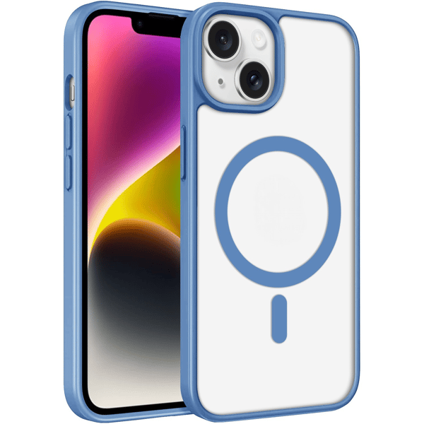 iPhone 13 Cover Magnetisk Klar Farve - Lyseblå Lightblue