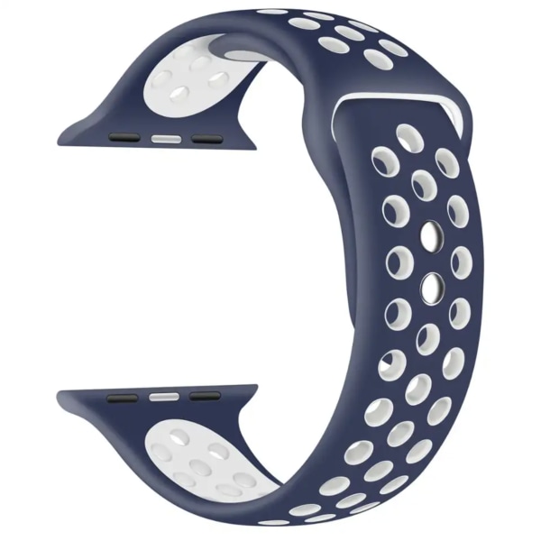 Sporty og Fleksibel Gummiarmbånd – Til Apple Watch 38mm/40mm/41mm - Sort black