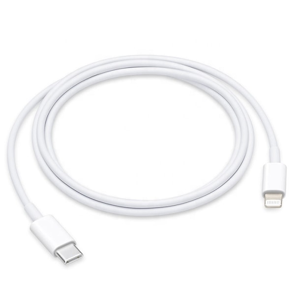 iPhone Hurtigoplader 20W Adapter + 1 Meter USB-C til Lightning