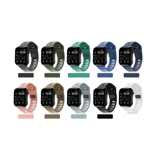 Stropbånd Armbånd, Sport & Komfort - Til Apple Watch 38mm/40mm/41mm - Mørkeblå Mörkblå